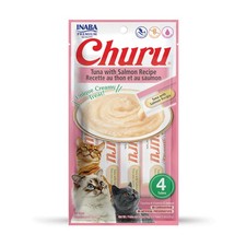 INABA Churu Cat Treats, Grain-Free, Lickable, 0.5 Ounce Pack of 4