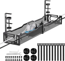 Cable Management, 25'' Cable Management under Desk, Cable Tray