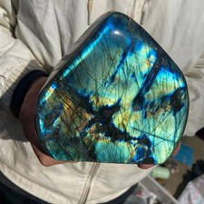 4.1lb Natural Labradorite Crystal Stone Rough Mineral Specimen Healing