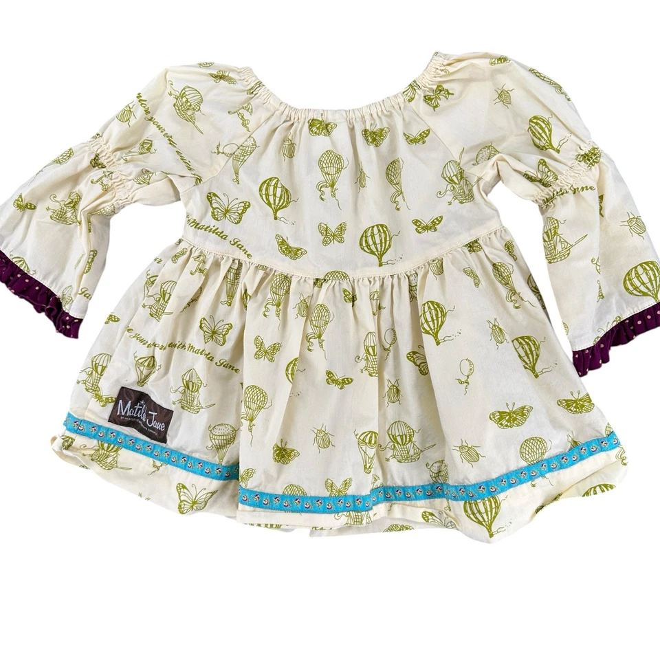 Vestido Matilda Jane Pintura Por Números Globo Aire Caliente Mariposa Boho Niñas 2 Foto 4 de 4