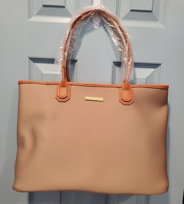 NEW Joy CleanBoss World Traveler Anti-Microbial & RFID Tote Stone Taupe