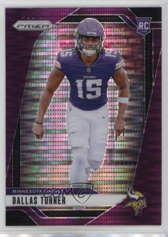 2024 Panini Prizm Rookies Purple Pulsar Prizm Dallas Turner #324 Rookie RC 1jj7