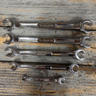 #ad SNAP ON #RXH SERIES 5 PC SAE FLARE NUT LINE WRENCH SET 1 4quot; 13 16quot; NICE $120.00