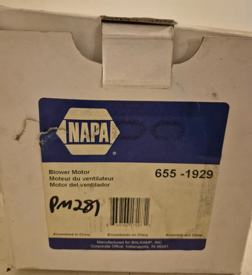 Motor soplador VDO PM281 sin jaula de rueda Ford/Lincoln 1997-2000 Foto 4 de 4