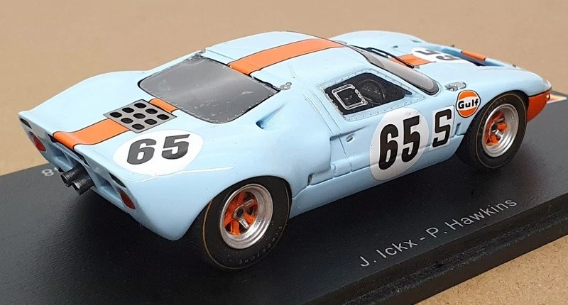 Ford GT40 #65 Spark escala 1/43 SG817 3ª 1000 km Nurburgring 1968 Lt azul/naranja Foto 2 de 4