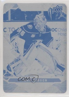 2019-20 Upper Deck MVP Printing Plate Cyan 1/1 John Gibson #92 w9e