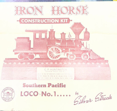 Silver Streak Iron Horse Construction Kit C.P. Huntington S.P. No. 1