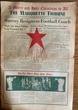 Marquette (University) Tribune Vintage Newspaper December 22, 1949