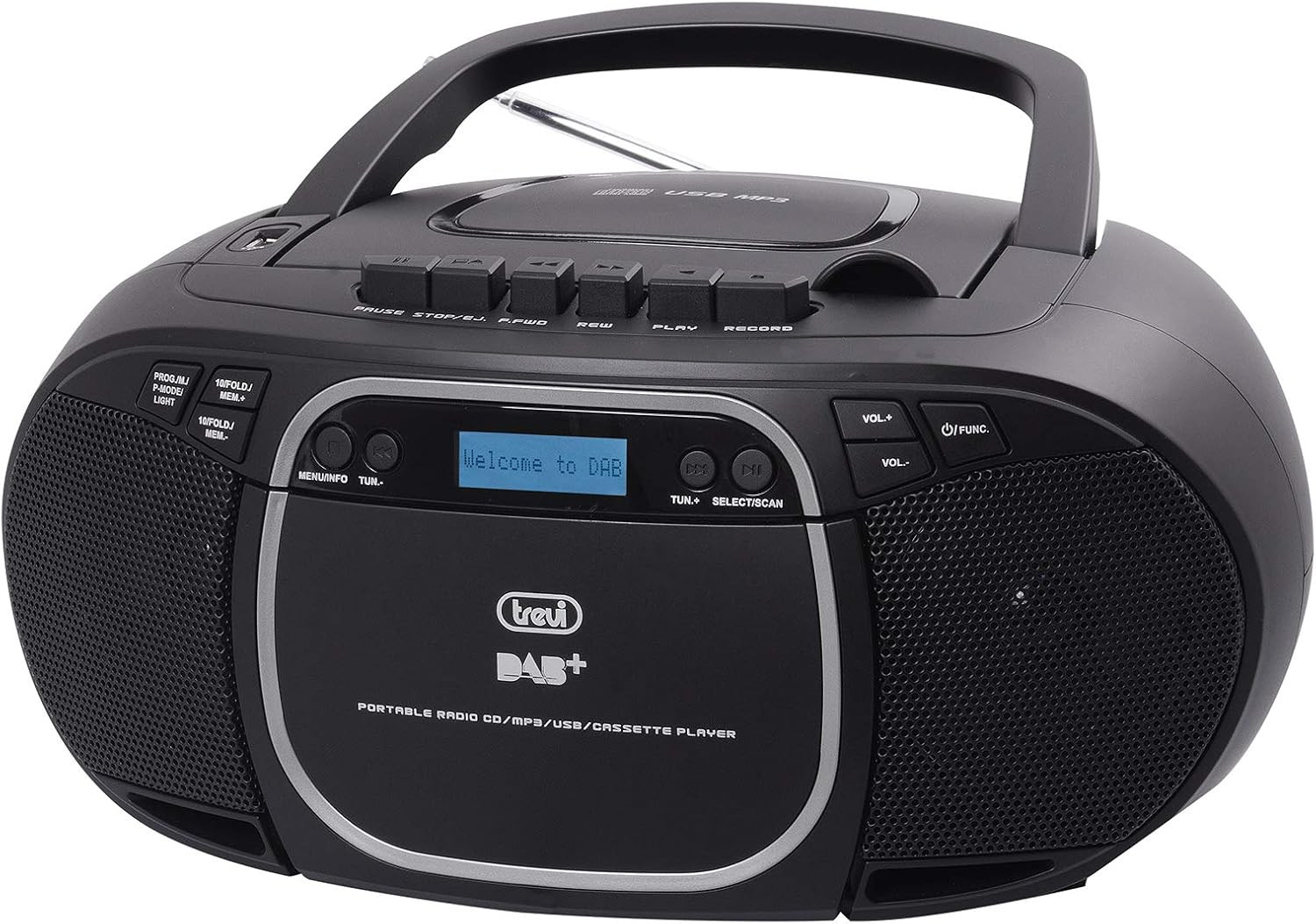 Stereo Portatile Trevi CMP 576 DAB: Lettore CD, USB e Cassette All-in-One