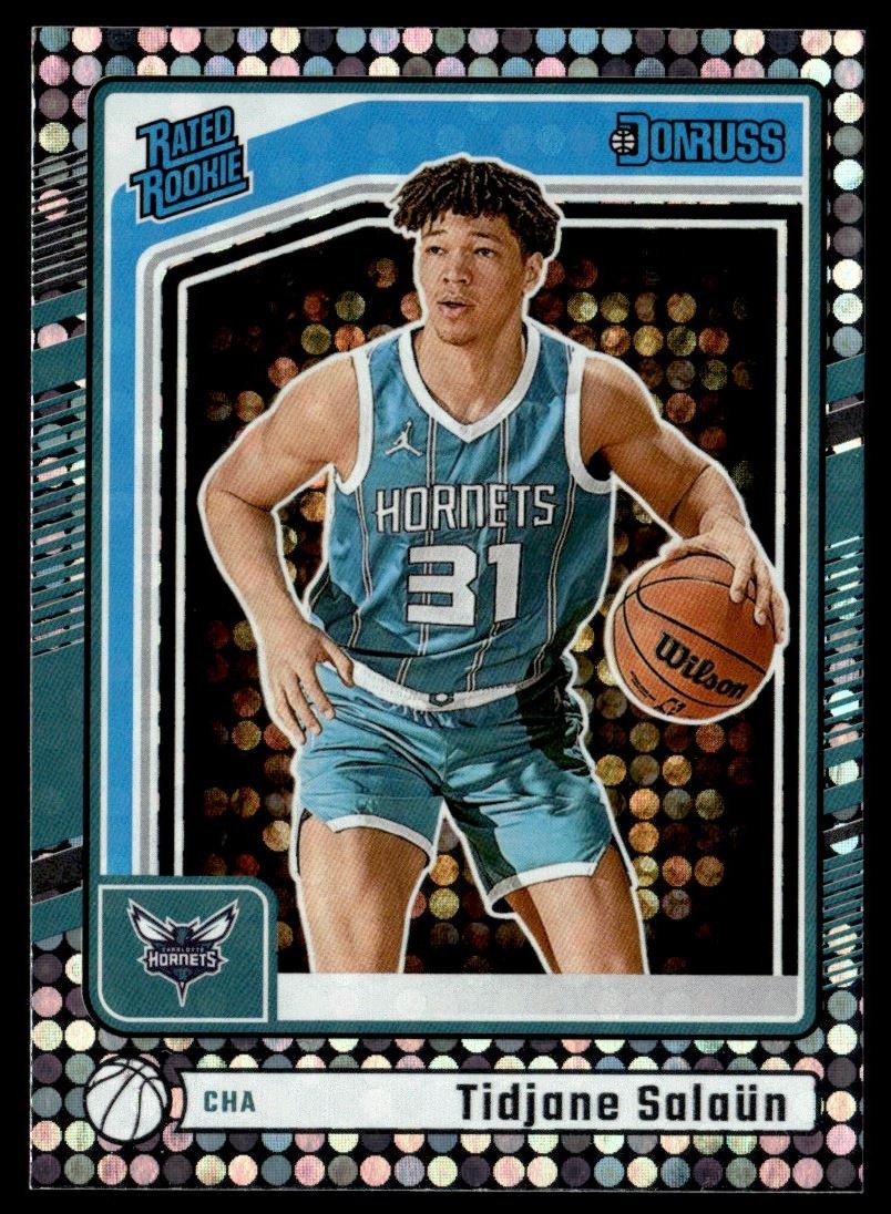2024-25 Donruss Disco Parallel Tidjane Salaun Rookie Charlotte Hornets #229