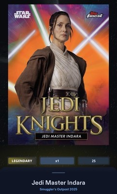 Indara Jedi Knights Orange 25cc Topps Star Wars Card Trader Smuggler s Outpost