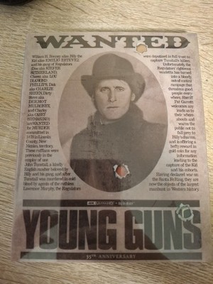 YOUNG GUNS - 35TH ANNIVERSARY (4K UHD + BLU-RAY - EXCLUSIVE STEELBOOK  EDITION)