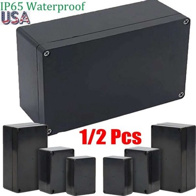 1/2Pcs Electrical Cases Junction Box Waterproof Plastic Junction Box Housing Box