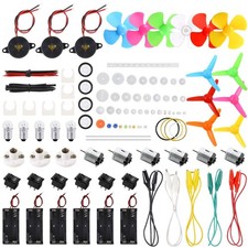 Sntieecr 6 Set 131 PCS DC Motors Kit, Mini Electric Motor 1.5-3V mini size
