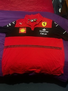 F1 Team PUMA Ferrari 2022 Polo Shirt Driver Scuderia Ferrari Size XXL