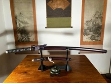 Unique Shi Fuji San (Four Mt. Fuji) Kazari Tachi (Art Sword) Shinken Daisho