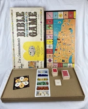 Vintage 1966 Cadaco Ten Commandments Bible Board Game #263 Complete