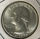 1776-1976 S BICENTENNIAL SILVER QUARTER PROOF UNC S Over D Mint Mark  GEM!!!