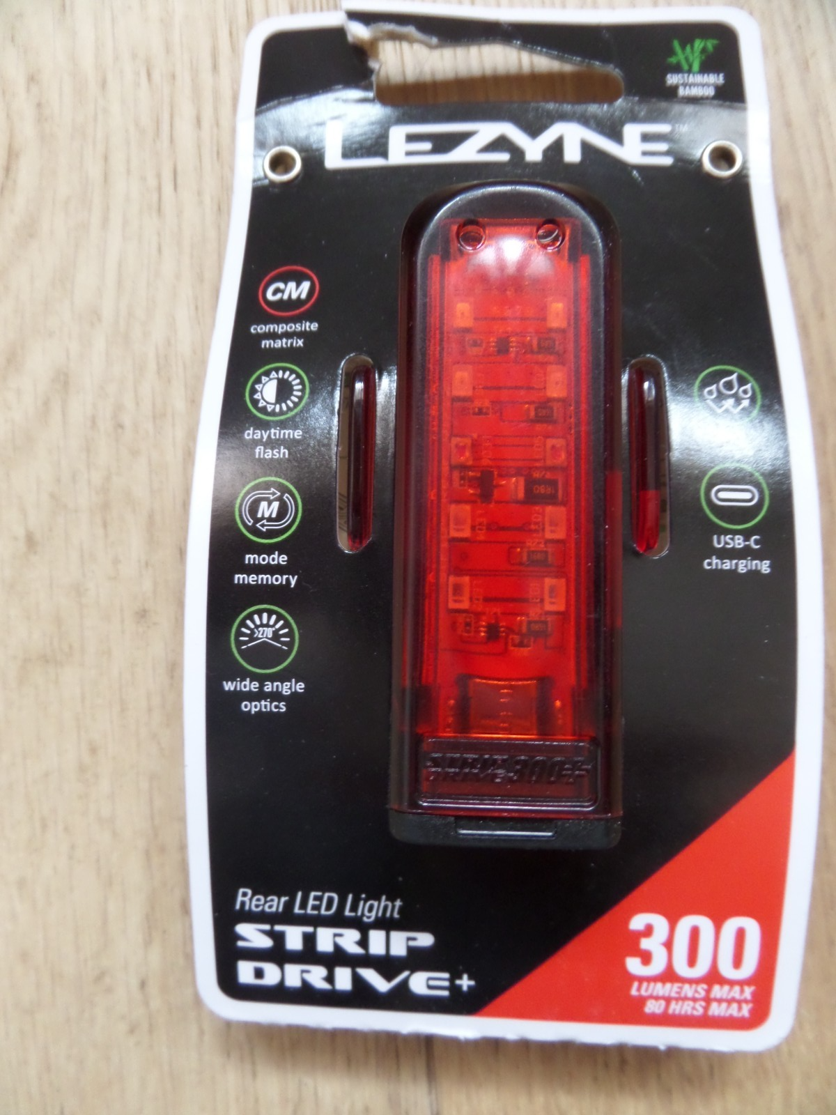 Lezyne Rear LED light Strip Drive + 300 Lumens