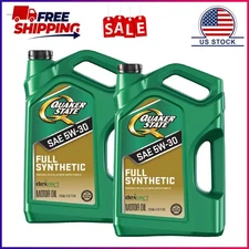 2 Pack, Quaker State Full Synthetic 5W-30 Motor Oil, 5-Quart