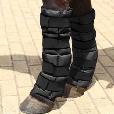 Harrison Howard Ice Boot for Horse Cool Gel Pack Leg Wrap for Treating Full Leg,