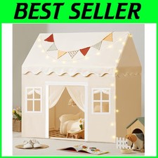 Children's Play Tent with LED Lights  Padded Mat