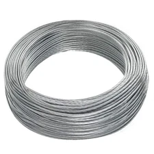 Vinyl Coated Picture Hanging Wire #4 100-Feet Braided Silver 