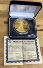 2022 Cook Islands St. Gaudens 25 Dollar Gold Eagle 1200 Mg Gold Coin  w/ COA