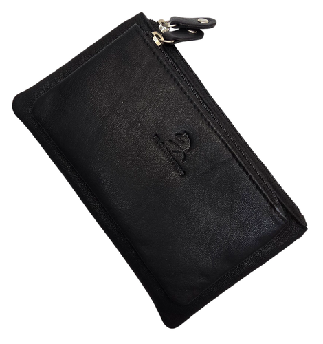 Unisex Genuine Soft Leather Coin Pouch Purse Wallet Key Holder RFID Protected - Picture 35 of 116