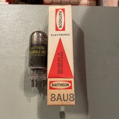 Vintage Raytheon 8AU8 tube Vacuum Nos - $ Back If Problem