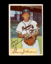 Ernie Johnson Signed 1954 Bowman Milwaukee Braves Autograph