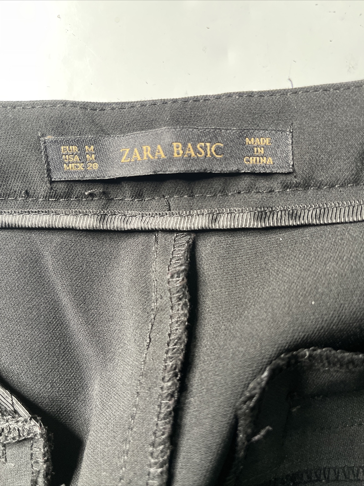 Zara basic black leather/polyester pull up women … - image 7