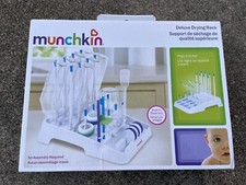 New Munchkin Deluxe Bottle Drying Rack No Assembly Required Built In Reservoir
