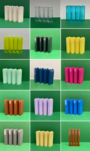 LEGO Brick Pillar Column Wall, No. 2454 423888 1x1x6 1x2x5 / 4 PIECES PER ORDER - Picture 2 of 18