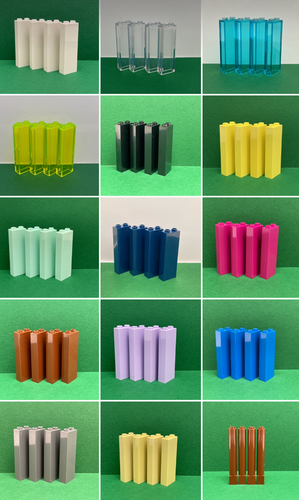 LEGO Brick Pillar Column Wall, No. 2454 423888 1x1x6 1x2x5 / 4 PIECES PER ORDER - Afbeelding 1 van 18