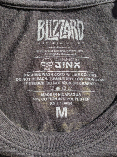 Overwatch Halloween Mercy T-Shirt Size M Jinx My Servants Never Die OW2 Blizzard - Picture 4 of 9