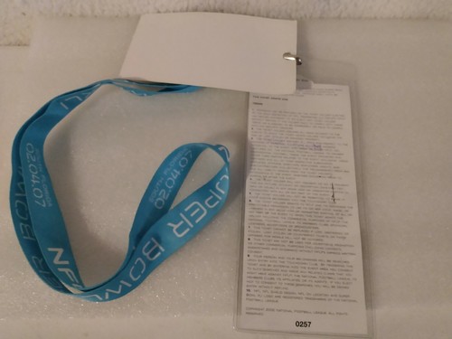 SUPER BOWL XLI (41) Lanyard Ticket Holder INDIANAPOLIS COLTS vs BEARS - Picture 5 of 7