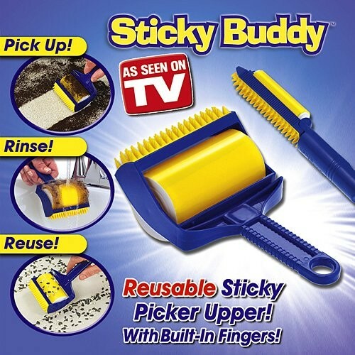 STICKY BUDDY Cepillo quita pelos de perros y gatos - ENVIO DESDE ESPAÑA - Imagen 2 de 4