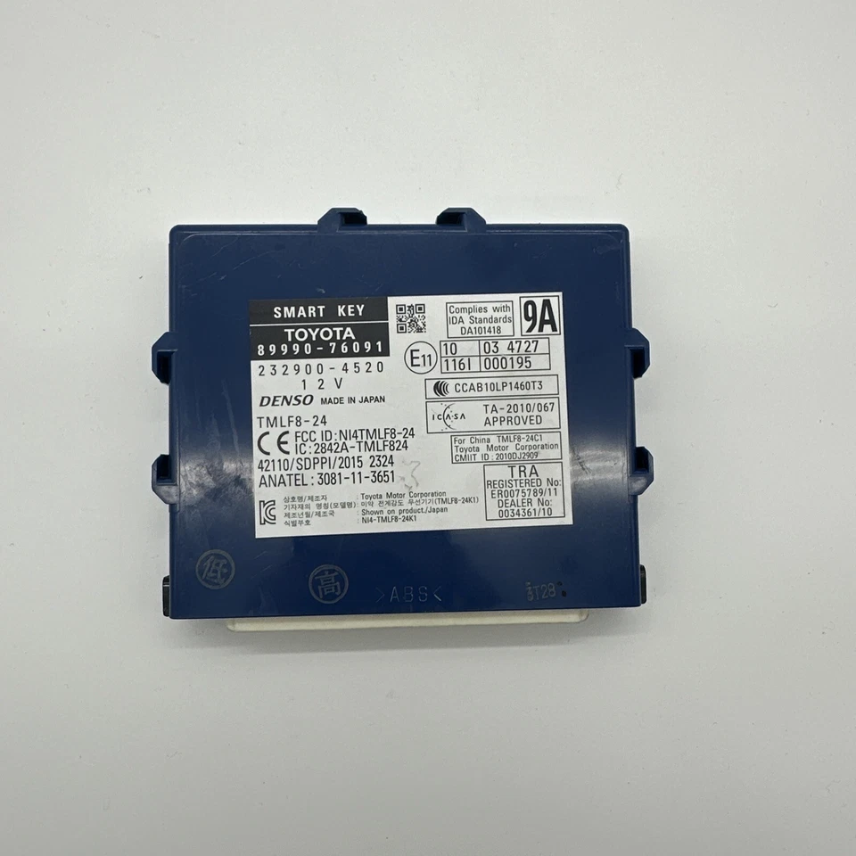 Conjunto de unidade de controle chave inteligente Lexus Ct200h 2011-2016 89990-76091 fabricante de equipamento original - Imagem 3 de 4