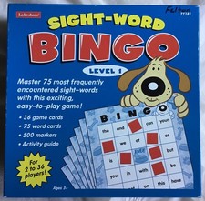 Lakeshore Sight-Word Bingo Level 1 Educational Teaching Classroom