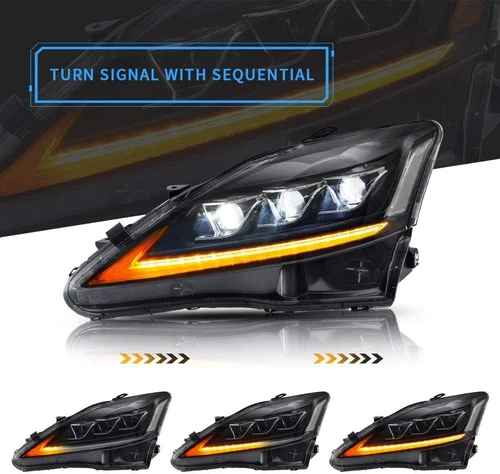VLAND Full LED Headlights&LED Tail Lights For 2006-2013 Lexus IS 250 350 ISF - Bild 4 von 31