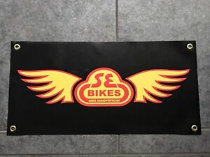 SE Bikes banner sign shop wall garage BMX bicycle bike PK Ripper jump cruiser