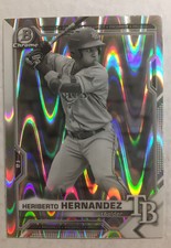 2021 Bowman Draft Heriberto Hernandez Ray Wave