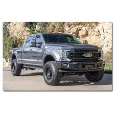 Ford F-250 American Pickup Photo Printed on Sheet Metal Aluminium Sign