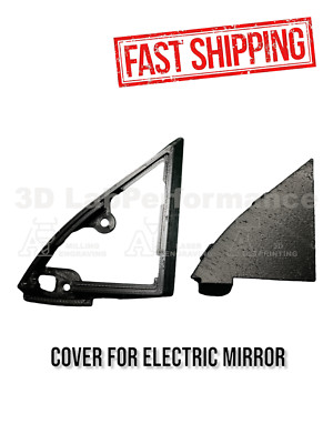Mirror Bezel Cover   Mitsubishi Eclipse   1995-1999   RH   Black Plastic