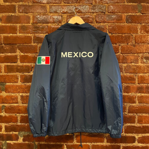 Mexico Delivery Jacket Men’s Medium Blue Mexican Flag Consulate Embassy Coat - Picture 1 of 14
