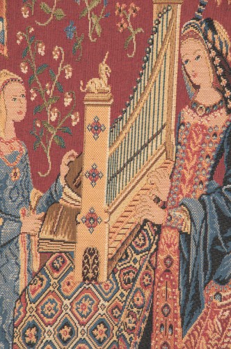 Medieval Hearing Lady Unicorn European Cushion Cover Home Decor Pillow 18x18 in - Picture 10 of 12