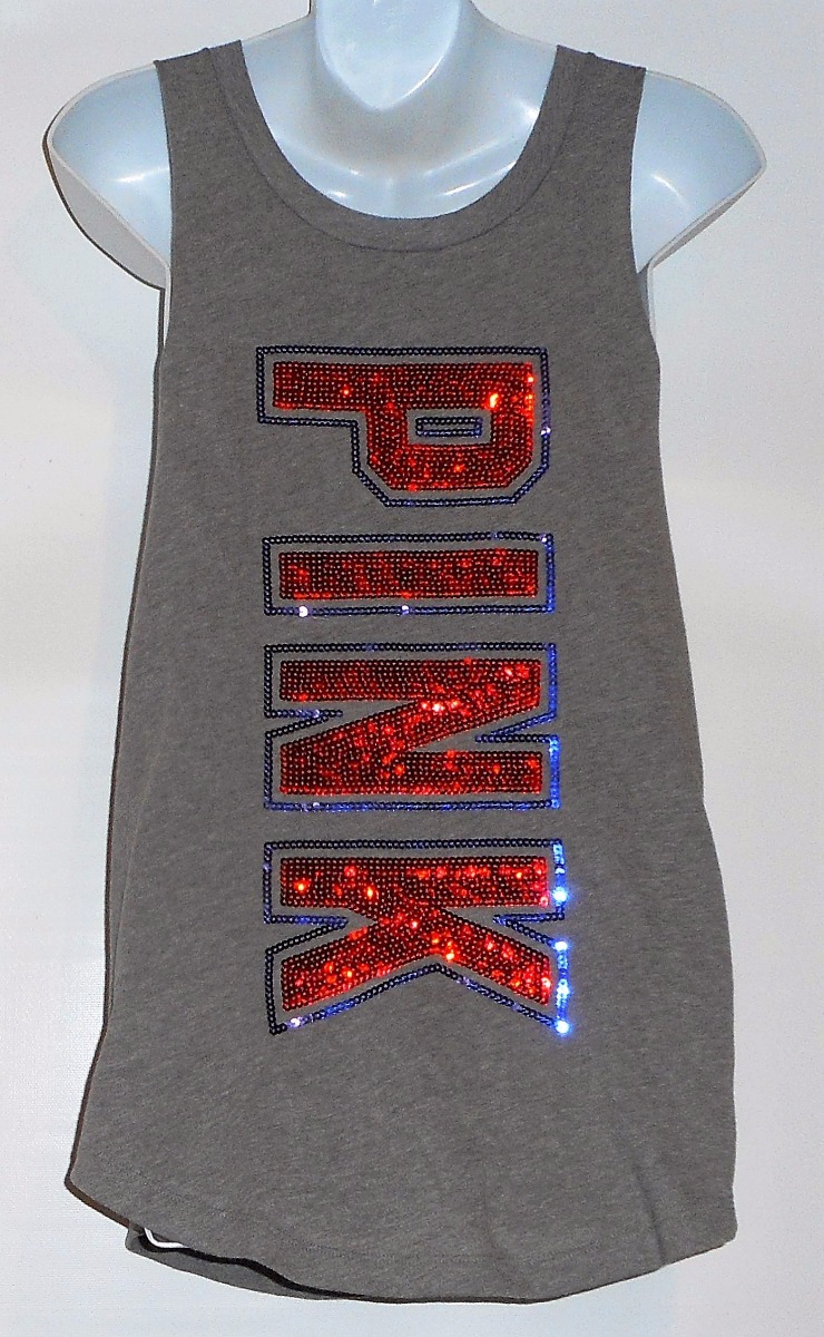 Débardeur (Tank Top) Victoria's Secret PINK - Paillettes (Sequin Bling) - Taille S - Noir - Neuf Sans étiquettes