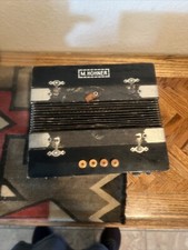 Rare / Vintage Hohner 4-Bass 10-Treble Button Accordion Made in Germany