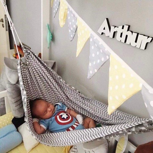 Hamaca portátil para recién nacidos para niños interior exterior columpio cuna colgante cama para dormir infantil - Imagen 8 de 42